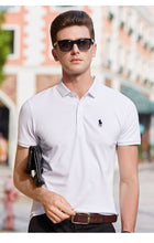 Load image into Gallery viewer, hombre small pony polo top Men Short sleeve Casual rugby  Shirt camisa embroidered polo masculine Asia size