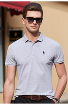 Load image into Gallery viewer, hombre small pony polo top Men Short sleeve Casual rugby  Shirt camisa embroidered polo masculine Asia size